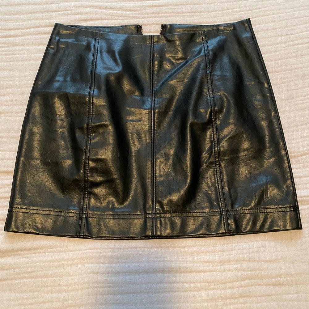Black Leather Skirt